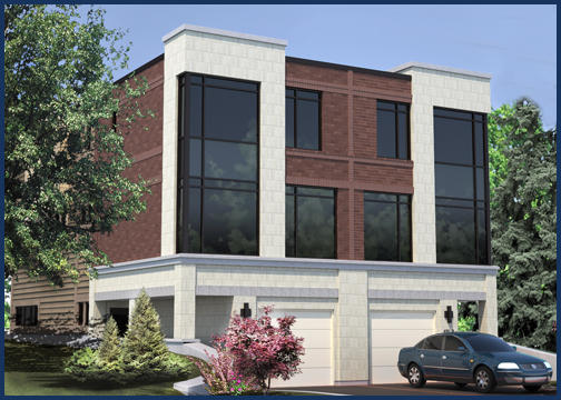 Ottawa Home Builder: Homes in Westboro - Luxury living in a green neighbourhood - Byron Rendering